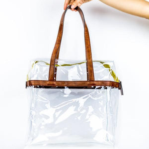 BE CLEAR TOTE WITH PRIVACY POUCH
